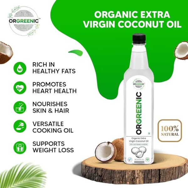 RGREENIC Cold pressed virgin coconut oil, 1 Litre img 3